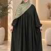 Abaya Élégance – Crêpe de Soie | Coupe Fluide & Confortable