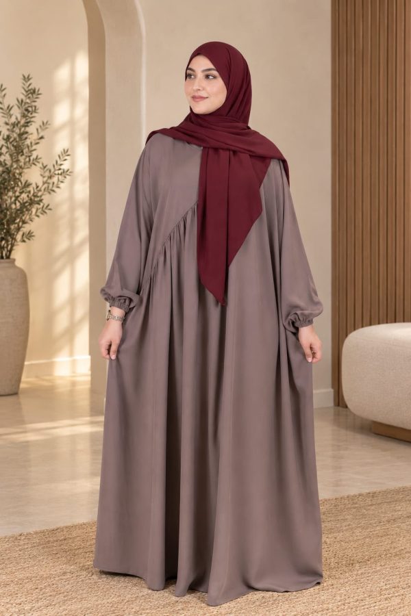 Abaya Élégance – Crêpe de Soie | Coupe Fluide & Confortable