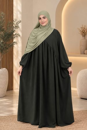 Abaya Élégance – Crêpe de Soie | Coupe Fluide & Confortable