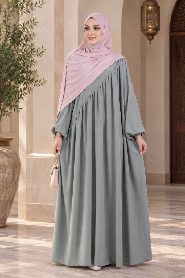 Abaya Élégance – Crêpe de Soie | Coupe Fluide & Confortable