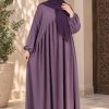 Abaya Élégance – Crêpe de Soie | Coupe Fluide & Confortable