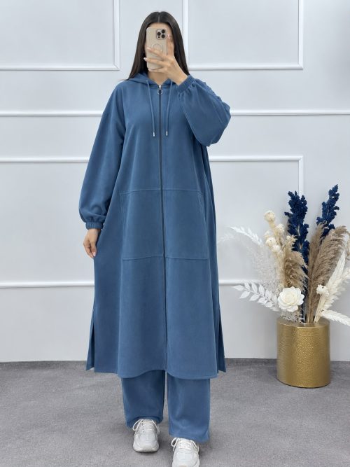 Ensemble 2 Pièces en Katifa – Coupe Ample et Confortable