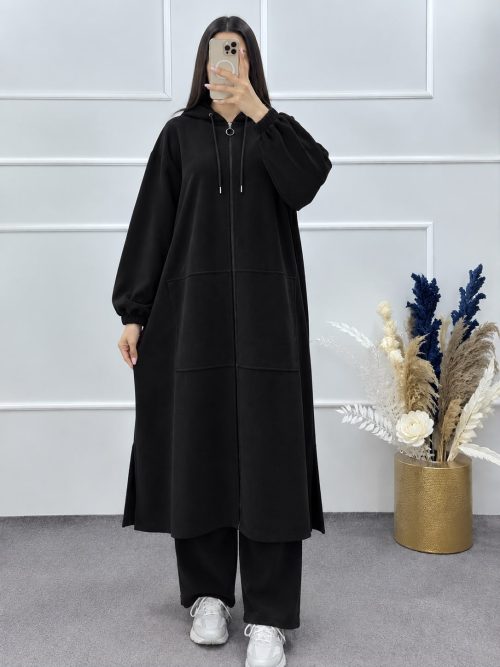 Ensemble 2 Pièces en Katifa – Coupe Ample et Confortable