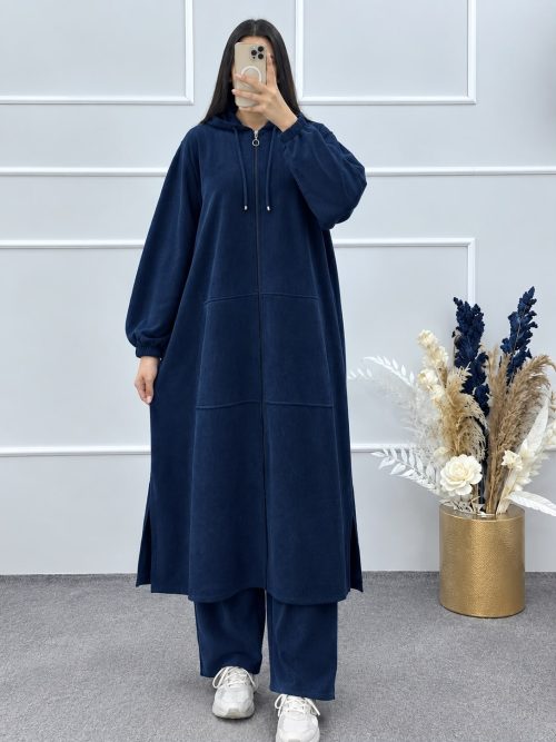 Ensemble 2 Pièces en Katifa – Coupe Ample et Confortable